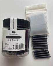 15 Pcs Blue Jinhao Fountain Pen 2.6mm Ink Cartridges NEW In Biodegradable Bag Pen Cartridge & Ink price