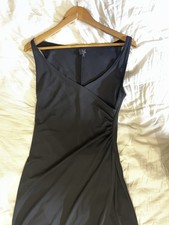 Y2K black cinched midi dress - Womens Size 12 Slip Dress price