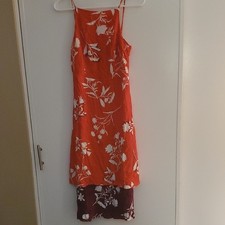 Floral Orange and White Dress Slip Dress price