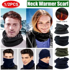 Neck Warmer Winter Fleece Snood Scarf Cap Wrap Thermal Ski Jogging Mens Unisex Unisex Neck Warmer price