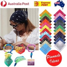 Bandana Head Scarf Paisley Wrap Summer 100% Cotton Mask Neck Face Fishing Durag Unisex Neck Warmer price
