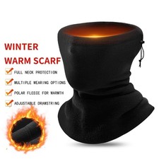 Winter Warm Fleece Snood Scarf Neck Warmer Beanie Hat Ski Balaclava Men Women Unisex Neck Warmer price
