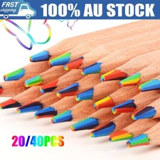 20/40PCS 7-Colors Rainbow Pencil Colored Pencil Concentric Gradient Crayons Coloured Pencils price