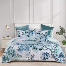 Bianca Woodbury White Botanical Printed Bedspread Set Double Bedspread & Bedspread Set price