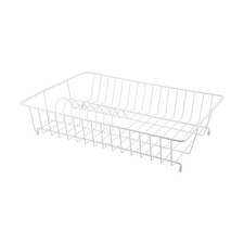 White Dish Drying Rack Drainer Cup Plate Holder Cutlery Tray Kitchen Organizer* Dishes price