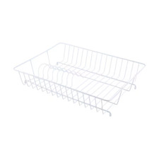White Dish Drying Rack Drainer Cup Plate Holder Cutlery Tray Kitchen Organizer* Dishes price