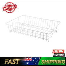 White Dish Drying Rack Drainer with Cutlery Tray Plate Holder Kitchen Organizer Dishes price