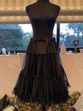 Bettie Page By Tatyana - Tulle Petticoat - Black - Size L Petticoat price