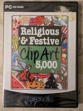 Religious & Festive Clip Art - 5000 - Vintage PC CD ROM *NEW & SEALED* -freepost Religious Software price