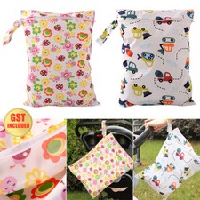 Waterproof Wet Bag for Babies Cloth Nappy Diaper Wipes Swimwear Picnic Pool AU Baby Wet Bag price