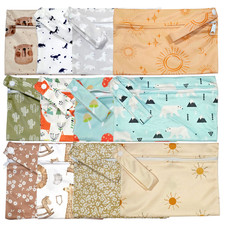 Cute Wet Dry Baby Kids Nappy Ocean Swimmers Sanitary Reusable Washable Bag Small Baby Wet Bag price