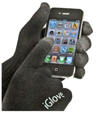 Unisex Iglove Black Knitted Touch Screen Gloves Winter Warm Fingered Glove Phone Unisex Gloves price
