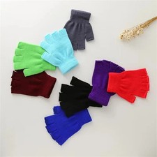 Winter Fingerless Gloves Open Finger Black Soft Warm Knitted Glove Unisex AUS Unisex Gloves price