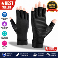 Compression Copper Arthritis Gloves Hand Wrist Finger Joint Pain Relief Support Unisex Gloves price