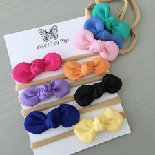 Newborn Girls Baby Toddler Small Fabric Bow Nylon Headband Hair Band Accessory Baby Hair Band price