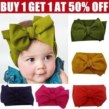 Large Oversize Baby Bow Head Wrap Turban Baby Girls Headbands Toddler Hair Bands Baby Hair Band price