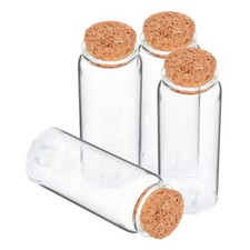 4 PCS Party Supplies Container Decorative Glass Bottle Empty Jar with Cork Decorative Bottle price