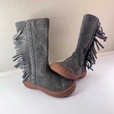 Livie & Luca Sonoma Suede Boots Toddler Girl 5 Gray WORN ONCE Boho Baby Boots price
