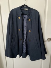 Blue cape coat heavy poncho Cape Jacket O/S Melbourne  plus sz M/L free post Poncho price