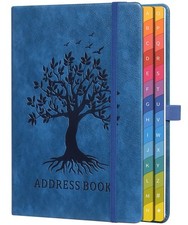 ZXHQ Address Book, 8.4x5.8 Hardcover Contact Organizer, Colorful Alphabet Tabs Address & Label Software price