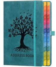 ZXHQ Address Book w/ Colorful Alphabetical Tabs 8.4"x5.8" - Contact Organizer Address & Label Software price