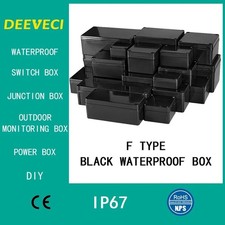 Black Outdoor Waterproof Enclosure Plastic Box Electronic Project Instrument Cas Project Box price
