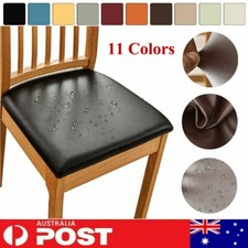 Waterproof PU Leather Chair Cushion Covers Stretch Home Dining Seat Slipcover AU Furniture Cushion Cover price