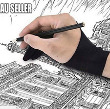 Professional S/M/L Size Graphic Tablet Artist Sketch Drawing Two Finger Glove Graphic Tablets price