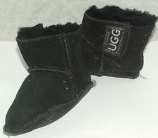 Toddler indoor soft sole Black UGG Boots 15cm about size 3 or 4 Unisex Kids' Booties price