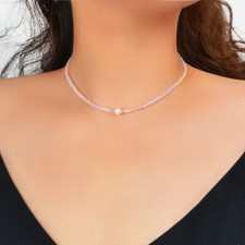 Bohemian Seed Beads Necklace Handmade Colourful Beaded Pearl Choker Jewellery Pearl Necklace price