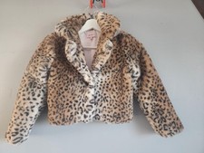 Review Stylish Wear Leopard Print Coat Youth Size 8 Years Girls Girls' Overcoat price
