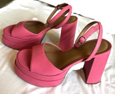 Wild Fable Hot Pink Platform Open Toe High Heel Shoes Size 9 Platform Shoes price