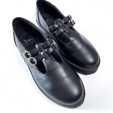 DIRTY LAUNDRY Black Platform Mary Jane Shoes Chunky Lug Sole Double Strap Size 9 Platform Shoes price