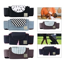 Stroller Organizer with Insulated Cup Holder Durable for Pushchair Pram Pushchair-Pram Organiser price