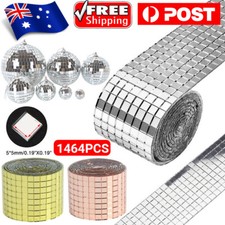 Mini Mosaic Tiles Self-Adhesive Square Mirror Glass DIY Home Wall Sticker Decor Sticker Mirror price