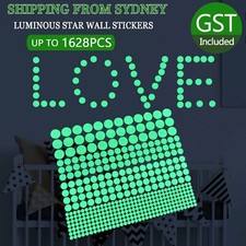 UP 1628x Dot Luminous Star Wall Stickers Home Room Decor Glow In The Dark Decal Sticker Mirror price