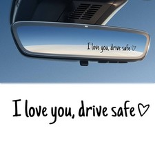 I Love You Drive Safe Heart Mirror Decal Sticker Vinyl Truck Window Car 2026 New Sticker Mirror price