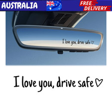 I Love You Drive Safe Heart Mirror Decal Sticker Vinyl Truck Window Car 2026 New Sticker Mirror price