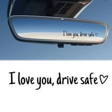 I Love You Drive Safe Heart Mirror Decal Sticker Vinyl Truck Window Car 2026 New Sticker Mirror price