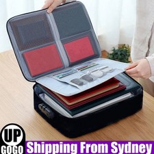 Fireproof Document Bag Storage Pouch Case with Lock Zipper for Home Office Case Office Safe price