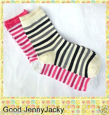 Cute Striped Socks for Unisex Boys Men 2 Pairs set Size 6-10 Boys' Socks Set price