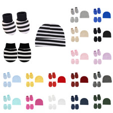 Baby Newborn Hat Sock Mitten Set Mloves Beanie Hats Cap Boys Girls Infant 0-3M Boys' Socks Set price