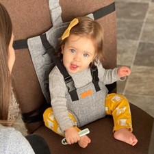 Fabric Baby Portable High Chair Seat Sack with Safety Harness Travel Essential Portable High Chair price