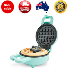Convenient Mini Green Waffle Maker Non-Stick Coated Plate Skid-Resistant Feet. Waffle Maker price