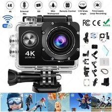 4K Action Camera HD WiFi DV Sports Camcorder Underwater Cam 2'' Video Recorder Action Cameras price