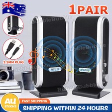 1 Pair Super Bass Usb Subwoofer Computer Speaker Stereo For Laptop TV Desktop PC Computer Speakers price