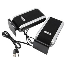 2 Pcs USB Computer Speakers Portable Speaker Stereo 3.5mm with Ear Jack for5493 Computer Speakers price