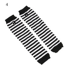 Women'S Knitted Fingerless Arm Sleeves Gothic Style Striped Winter Long Arm Warm Women's Arm Sleeves price