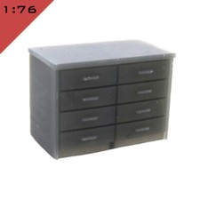 1x 3D printed OFFICE DRAWER UNIT 1:76 OO Model Miniature Interior Scenery Layout Office Drawer Unit price