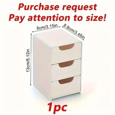 Chic 3 Tier Desk Organizer with Drawers Office Jewelry Cosmetic Storage Office Drawer Unit price